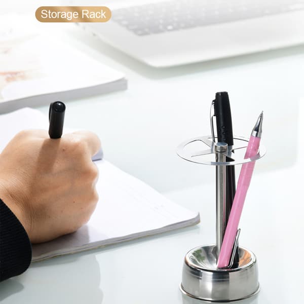 Stainless Steel Cosmetic Brush Holder with Toothbrush and Toothpaste Organizer