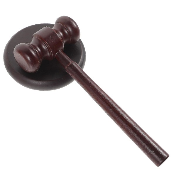 1 set Slitstark träklubba Praktisk advokat Judge Hammer Auktionsförsäljning Wooden Hammer-dwdz