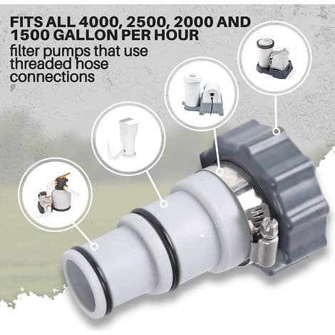 Poolslangeadapter, Pooladapter, Poolslangeadapter, Pumpeslangeadapter