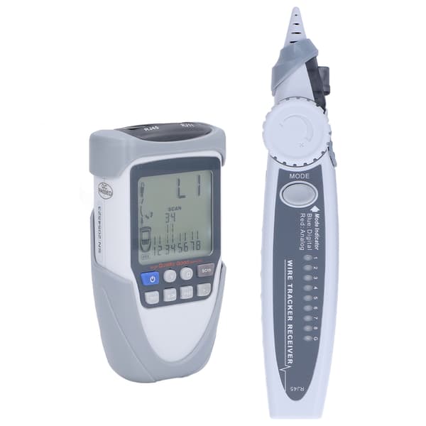 RJ45 Network Cable Tester LCD POE Wire Tracker Line Finder Multifunction with Carrying Case
