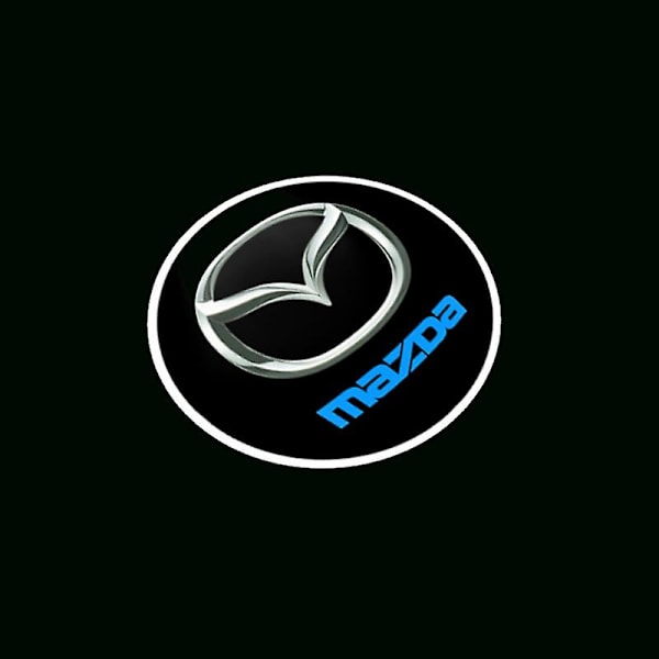 2 stk. passer til Mazda MAZDA velkomstlys 04-15 Mazda 6 spesialmodifisert dørlaserprojektorlampe