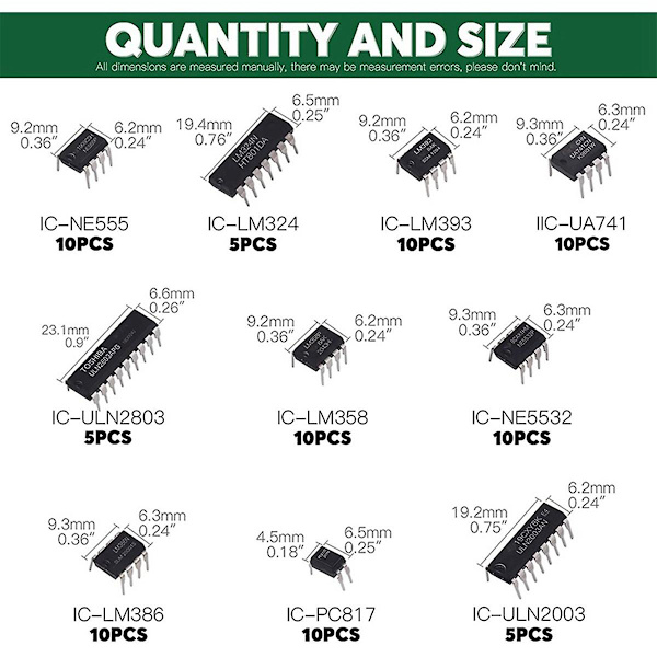 85 kpl 10 IC NE555 LM324 Integroidut Piirisarjat