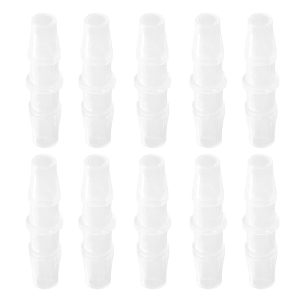 10 st Slangkoppling PP Röranslutning Jämn Diameter Rak Genomgång Set Kit 7,9?7,9