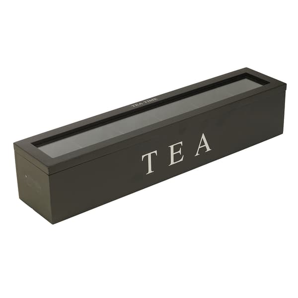 Wooden Storage Box for Tea, Coffee Bags, Sugar Packets, Home Storage Container