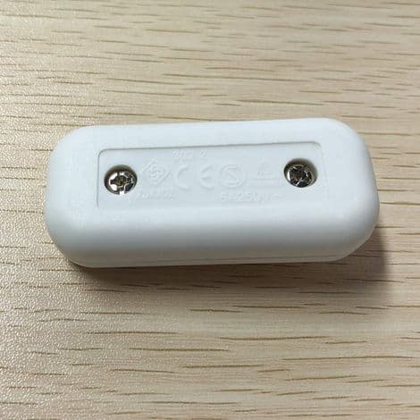 2 stk. dobbeltpolet vippebryter 6A 250V vippebryter dimmer/lysbryter, hvit