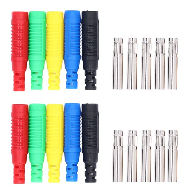 10 set banana plug strong connection good electrical conductivity lantern banana socket for electronics computers
