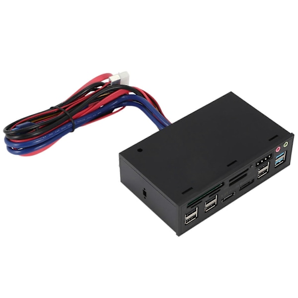 Multifunksjonelt 5.25\" Media Dashboard Kortleser USB 2.0 USB 3.0 20 pin e-SATA SATA Frontpanel