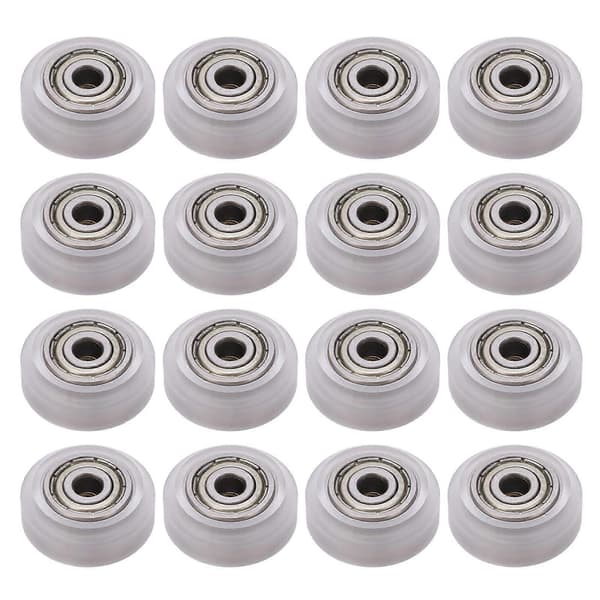 Højkvalitets 16PCS 3D printer tilbehør POM stort hjul med leje remskive