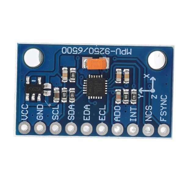MPU‑9250 GY‑9250 9‑akset 16-bitars gyroskop accelerationsmagnetisk sensor 3~5V