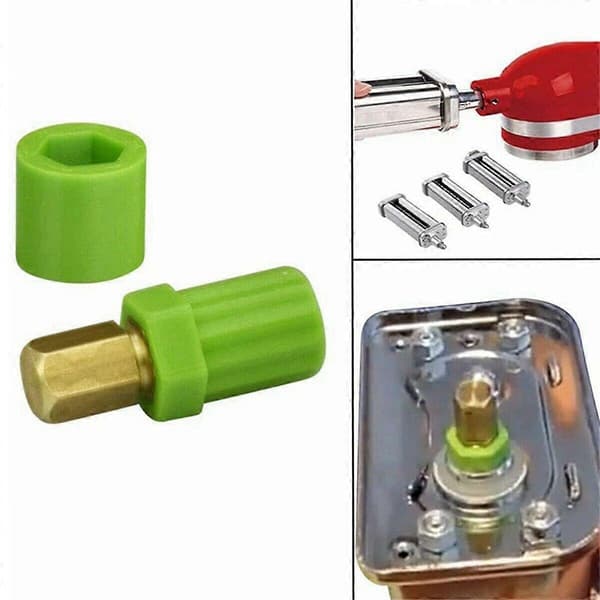 3-pack Reparationskit Skjuvaxelkoppling Rullfäste Plastmaterial för Köksmaskin Nudel