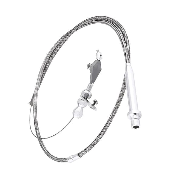 TH350 Växellåda Kick Down Kabel Rostfritt Stål Flätad Spärrkabel