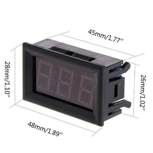 DC 12V LED Digitalt Display Termometer -50- 110 Celsius Bilmåler Temperatur Kjøretøy