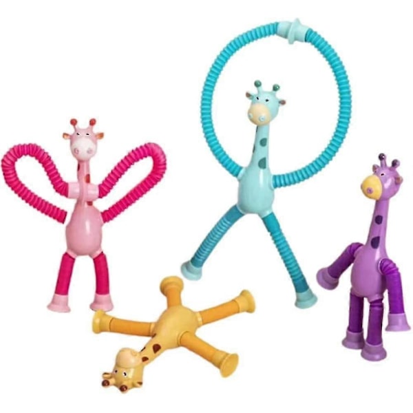 Teleskopisk Sugpropp Giraff Leksak, Teleskopisk Sugpropp Giraff Leksak, Ständigt Föränderlig Giraff Teleskopisk Tub Sugproppsleksaker
