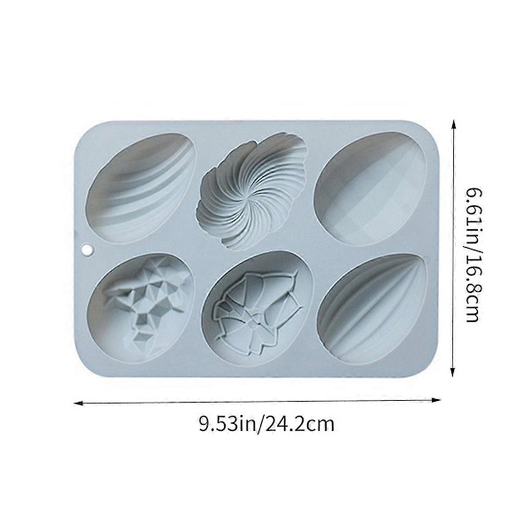 Påskäggsform 2-pack Jumbo Påskchokladform Silikon Påskägg Muffin Cupcake