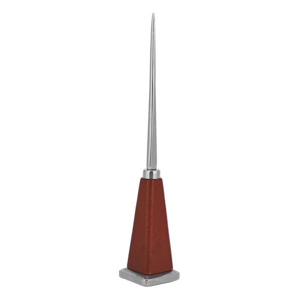 Stainless Steel Ice Pick with Wooden Handle Bartender Tool for Bars Restaurants Single Claw Square Tail L