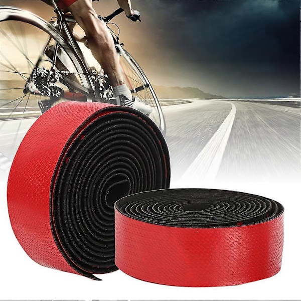 ZTTO Hög Elastisk EVA/Importerad PU Vägcykel Böjd Styrtejpfärggradient Bekväm Andningsbar Cykelstyre Wrap Cykeltillbehör Röd Svart