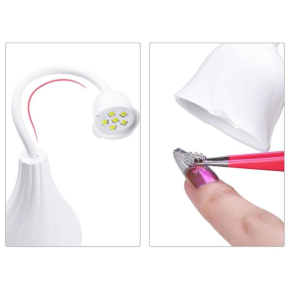 Gel Neglelampe Led Uv Led Neglelys Til Gel Negle Mini Led Neglelampe Bærbar