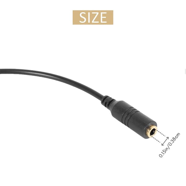1 stk. Telefonadapter rj9 til 3,5 mm hunadapter Konverteringskabel PC Computer Headset Telefon