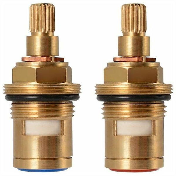 Keramisk Skivehode, Par Universal Erstatningskeramiske Kassetter For Kran, 1/2\" Kvartalsdreining 20 Hakk X 50mm