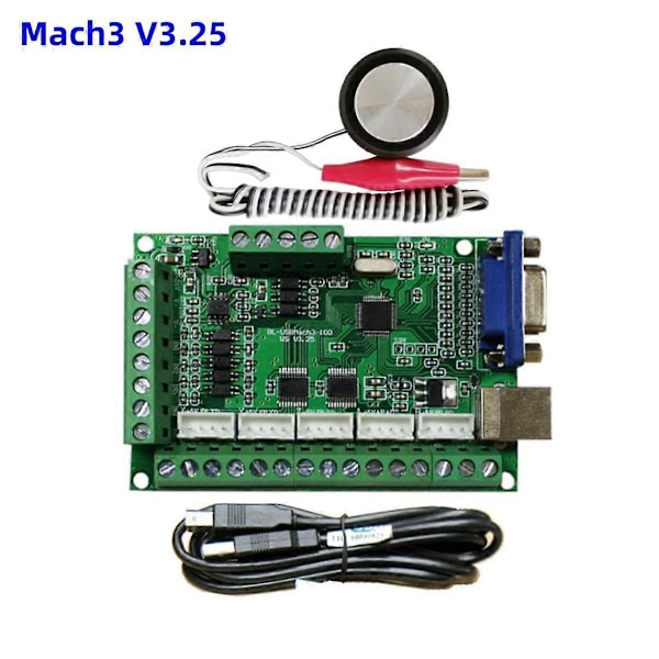 Mach3 V3.25 USB Driver Bevægelsesstyring 5-akset CNC-kort Z-værktøjsindstiller til CNC-fræser Skæring Engr