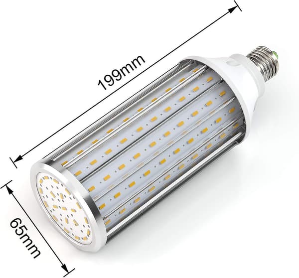 LED-lamput E27 60W 6000K - 5850lm, 160x5730smd Maissilamppu