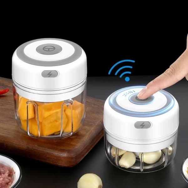 Mini elektrisk matkutter - Merke - Modell - 30W - 250ml - Hvit