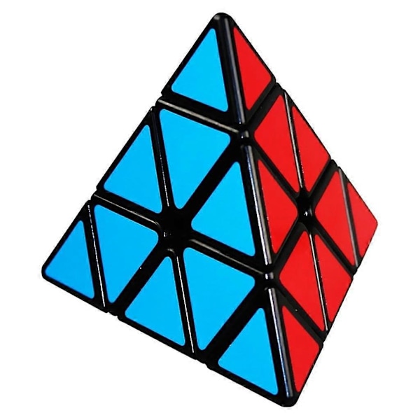 Pyramide Rubik's kube, 3X3X3 Pyramide Spesial Konkurranse Ultra Rask Utgave; Super Slitesterk Glatt Klistremerke Med Lyse Farger - Lett Å Roter