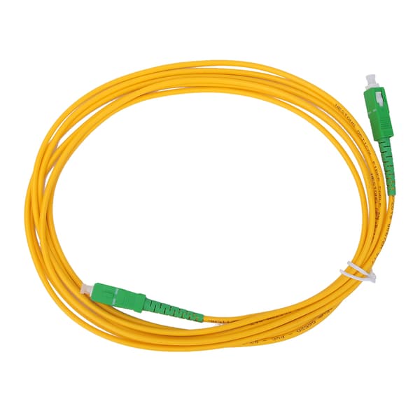 2 pcs Fiber Optic Patch Cable Single Mode & Single Core SC/APC SC/APC SM-G652D OS2 3 meters