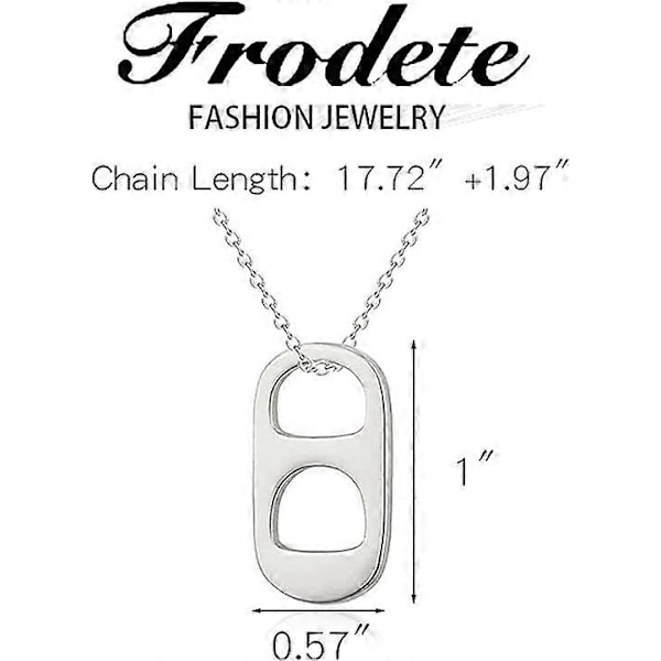 Soda Tab Halskje for Kvinner Soda Flaskehette Halskjeder for Tenåringsjenter Trendy Perlekjede Halskjeder Punk Gaver