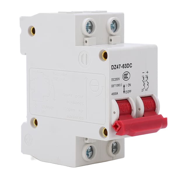 Strømbryter 2P Solcelle PV DC 250V 4000A Bryteevne for Hjemmekontor 40A