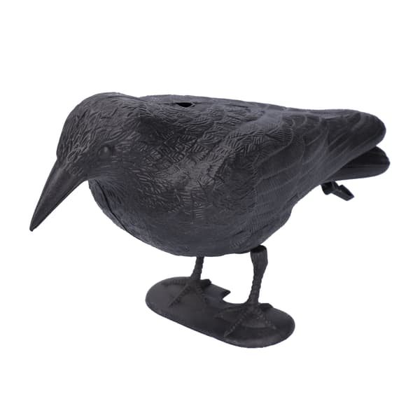 Simulated Plastic Crow Statue Hunting Decoy Tool for Outdoor Garden Decoration