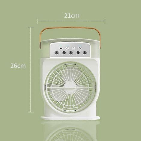 Bordventilator og luftfugter, mini bærbar aircondition, luftkøler til hjem og kontor - AquaForge