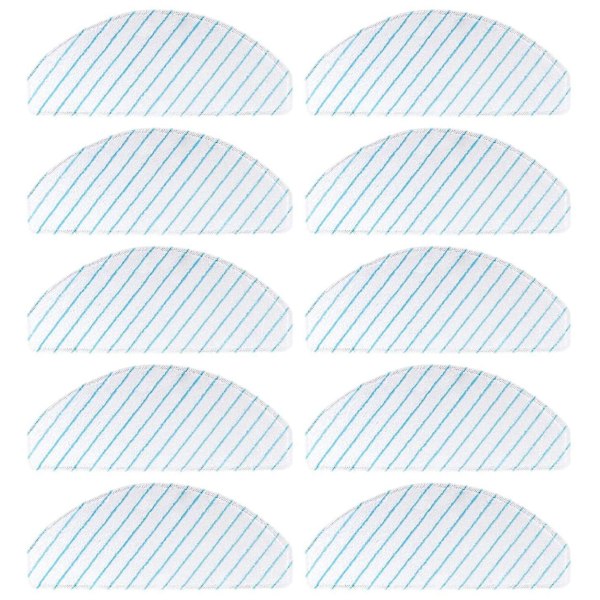 10 stk. Erstatningsmoppputer for Ecovacs DEEBOT OZMO T9-serien T8-serien T8 AIVI T8 Max N8 Pro Plus robotstøvsuger