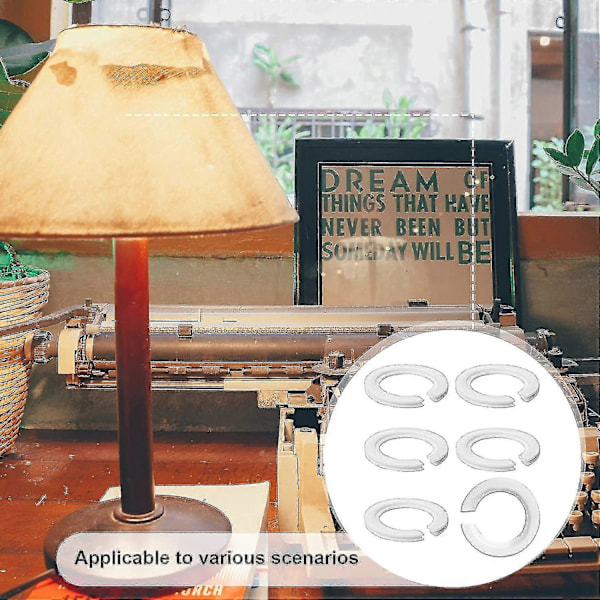 Lampe Skærm Adapter Ring E27 Til E14 Lampe Skærm Adapter Reducer Skive E27 Skrue Lampe Skærm Konverteringsring-6stk-QJWL
