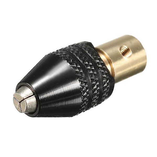 9 Delar 0.5-3mm Borrchuck Hylsor Set med 3.17mm Chuckklämma för Borrmaskin Kopparhatt Axel D
