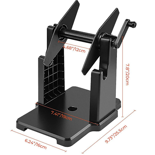 Ekstern etikettholder, 2 i 1 Fanfold-stabelpapirholder for stasjonær termisk etikettprinter