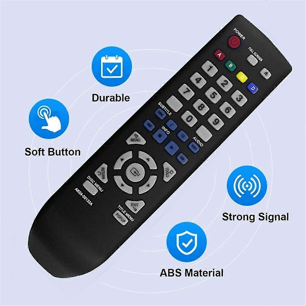 AK59-00133A Fjärrkontroll för Blu-Ray-spelare BD-D5100 BD-D5100/XU BDD5100 BDD5100XU Ersättningskontroll
