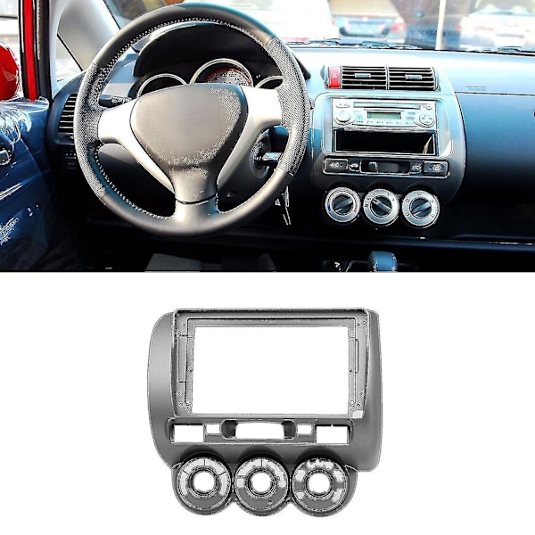 Bilstereo 9 tommer 2din Fascia DVD Kompatibel med Honda Fit City Jazz 2006