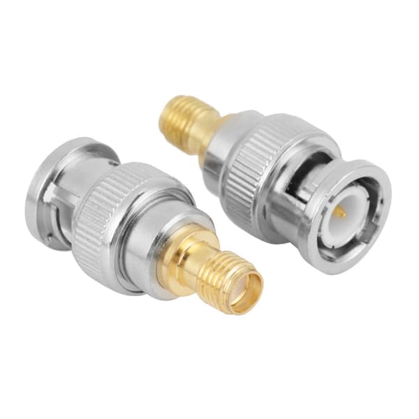 BNC Male to SMA Female RF Connector Adapter (2-Pack)