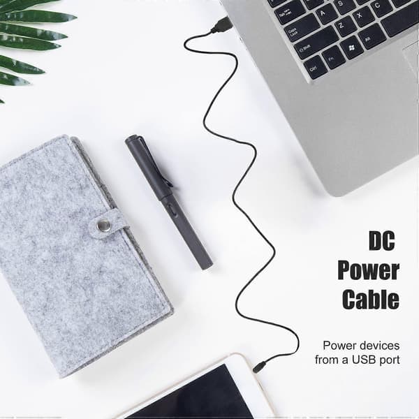 USB till 3,5 mm Barrel 5V DC-kabel