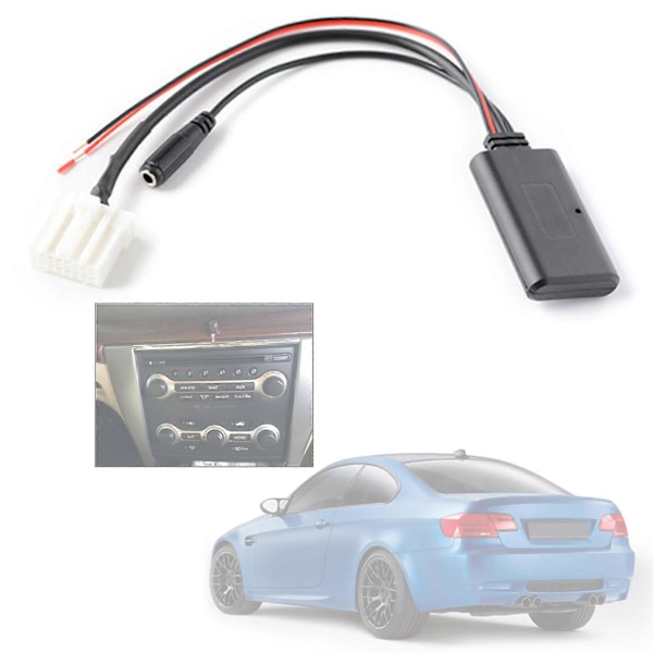 Bilstereo-kontakt Aux Bluetooth-kompatibel kabel for Mazda 2 3 5 6 Mx5 Rx8