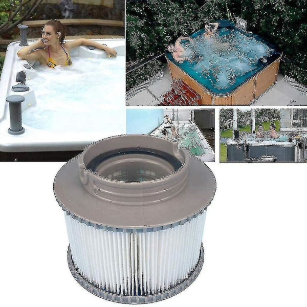 2024 - Sæt med 8 udskiftningsfiltre til vedligeholdelse af din oppustelige pool Mspa eller Jacuzzi Ruikalucky-xjw