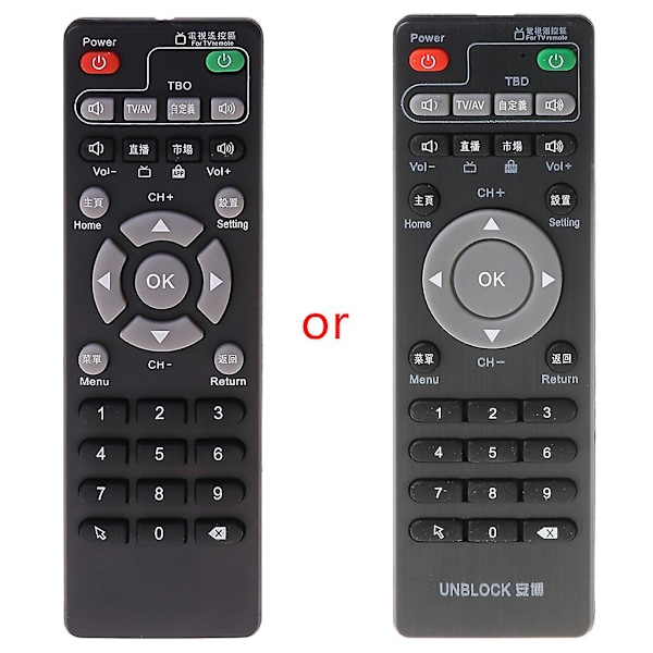 Fjärrkontroll för Set-Top Box Lämplig för Unblock Tech Ubox för Smart TV Box Gen 1
