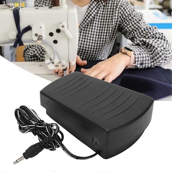 Fodbetjent Pedal Controller Fodpedal Kontrolkontakt Skridsikker Trykkontrol Symaskine A
