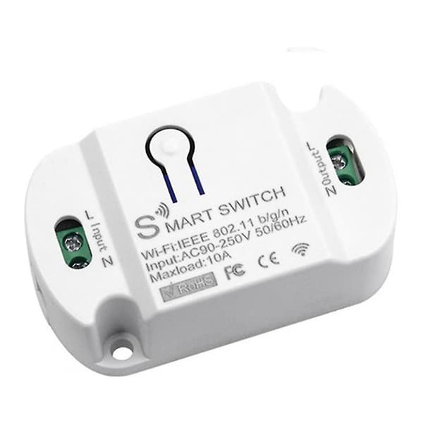 Tuya Wifi Smart Switch 10A Trådløs Timer Smart Hjem LED Lys Smart Life APP Stemmekontroll Automatisering Modul