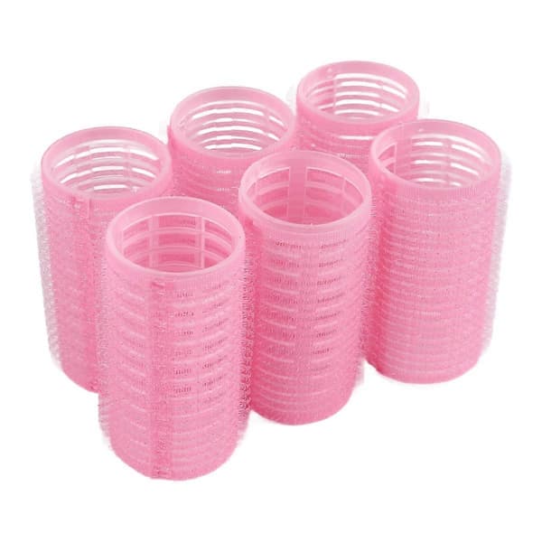 6x Stora Självhäftande Hårrullar Fäster DIY Hårrullar