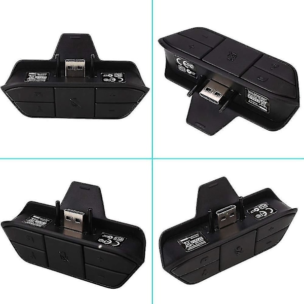 Stereokuulokemikrofonin sovitin Xbox One/One S/Elite 1&2/Xbox Series X|S -ohjaimille, mikrofonikuulokemikrofonin sovitin Xbox One -ohjaimelle