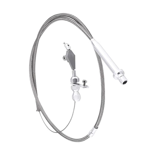 TH350 Transmission Kick Down Kabel - Rustfrit Stål Flettet