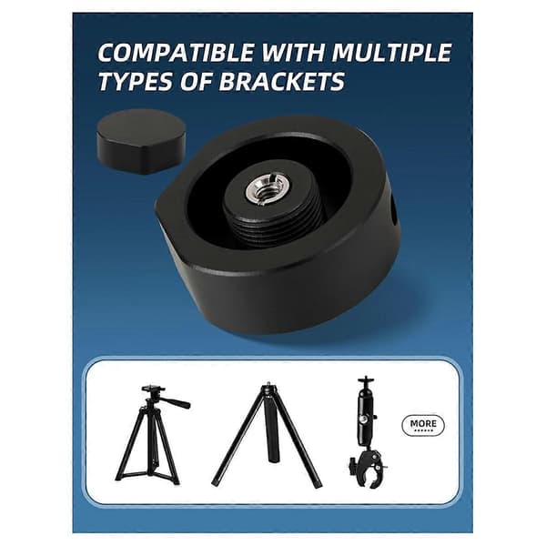 Mini Tripod -sovitin - 1/4 tuuman -20 ja 3/8 tuuman -16 kierteitetty kiinnityssovitin