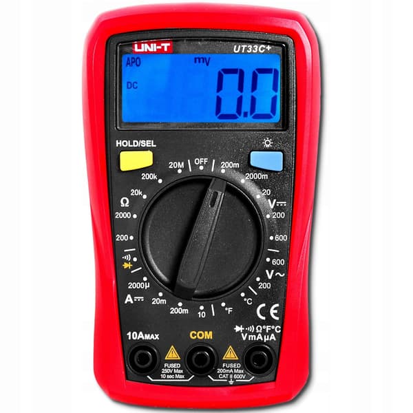 Uni T Ut33c+ Håndholdt Digital Multimeter 1999 Tællinger Professionel Amperemeter Ohmmeter Voltmeter